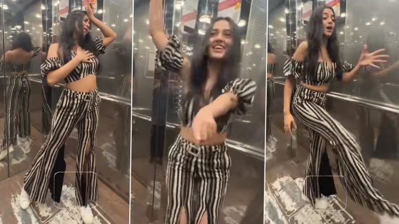 Tejasswi Prakash Takes the Hookup-Step Challenge, Grooves to Popular Dance Number ‘Aankh Maare’! (Watch Video)