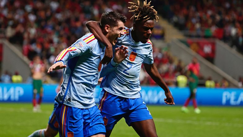 0-1 Spain, UEFA Nations League 2022-23: Alvaro Morata's Strike Leads La Roja Into Final Four (Watch Goal Video Highlights) | LatestLY