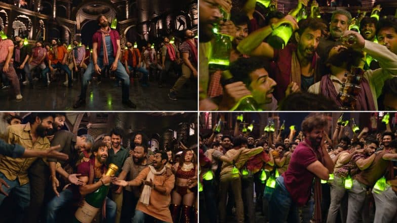 Vikram Vedha Song Alcoholia: A Tipsy Hrithik Roshan Flaunts Perfect Dance Moves in First Track From the Film (Watch Video)