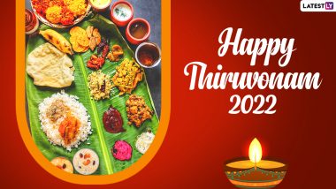 Happy Thiruvonam 2022 Wishes and Messages: Share These Onam Ashamaskal 2022 WhatsApp Stickers, Thiruvonam Greetings & Facebook Status Pictures