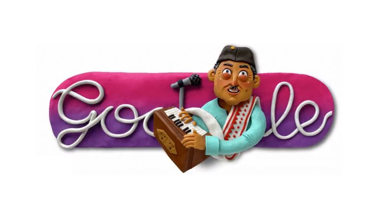 Dr Bhupen Hazarika 96th Birth Anniversary Google Doodle: Streaming Giant Honours Legendary Assamese-Indian Singer with Artistic Doodle