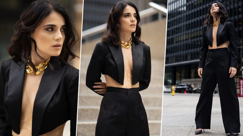 Radhika Madan’s Shirtless Look Raises Temperature at TIFF 2022; View Pics of Kacchey Limbu Actress in Stunning Crop Blazer and Pants