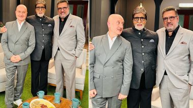 Uunchai: Anupam Kher Shares Pics With Co-Stars Amitabh Bachchan and Boman Irani