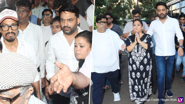 Raju Srivastava Funeral: Kapil Sharma and Bharti Singh Attend Actor-Comedian’s Prayer Meet (View Video)