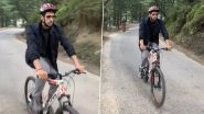 Sidharth Malhotra Cycles Around Hilly Terrains of Manali, Actor Is Filming For Yodha (Watch Video)