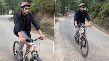 Sidharth Malhotra Cycles Around Hilly Terrains of Manali, Actor Is Filming For Yodha (Watch Video)