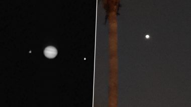 Jupiter Appears Closest to Earth! Twitterverse Shares Images of the Largest Planet As It Becomes Visible in the Sky After 59 Years (View Pics)