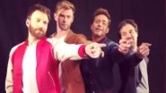 Chris Hemsworth, Robert Downey Jr, Chris Evans, Mark Ruffalo Singing &lsquo;Hey Jude&rsquo; by The Beatles Has Fans Wanting the Avengers To Assemble a Band (Watch Video)
