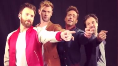Chris Hemsworth, Robert Downey Jr, Chris Evans, Mark Ruffalo Singing ‘Hey Jude’ by The Beatles Has Fans Wanting the Avengers To Assemble a Band (Watch Video)