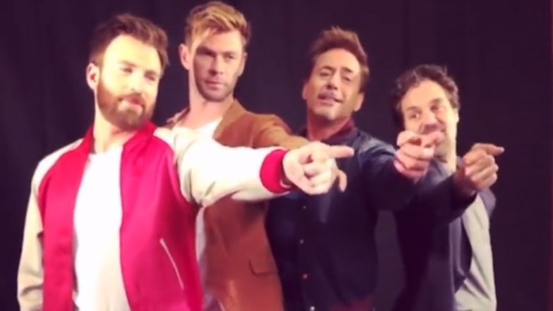 Chris Hemsworth, Robert Downey Jr, Chris Evans, Mark Ruffalo Singing ‘Hey Jude’ by The Beatles Has Fans Wanting the Avengers To Assemble a Band (Watch Video)