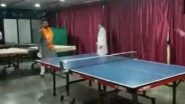 Video: Union Sports Minister Anurag Thakur Plays Badminton And Table Tennis in Maharashtra&rsquo;s Dombivli