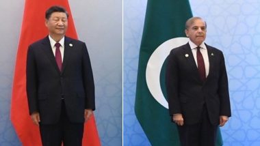 SCO Summit 2022: Chinese President Xi Jinping Meets Pakistan PM Shehbaz Sharif, Discusses Bilateral Matters