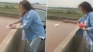 Feeding Gone Wrong! Pakistani Actor&nbsp;Resham Throws Plastic Waste into River in Viral Video; Apologises and Blames 'COVID-Related Brain Fog' For Her Action