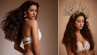 Disha Patani Flaunts Her Sexy Figure in Feathered Bralette and Mini Skirt; View Pics of Ek Villian Returns Actress in Stylish Golden Headpiece