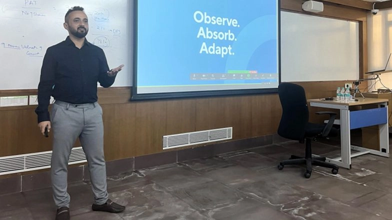 &lsquo;Observe, Absorb, and Adapt,&rsquo; Advises Hiren Panchal, Co-Founder of Litmus Branding, in His Lecture at IIM Udaipur Incubation Centre