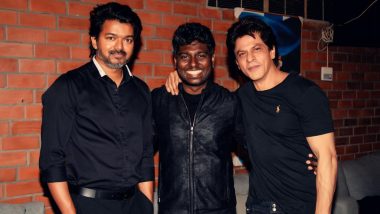 Atlee's Birthday Pic With Shah Rukh Khan and Thalapathy Vijay Wins Over Social Media; Fans Believe Tamil Superstar Will Make Cameo in Jawan!