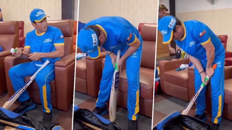 Sachin Tendulkar Gears Up For Road Safety World Series 2022 India Legends vs South Africa Clash (Watch Video)