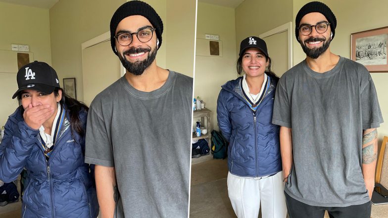 Anshul Chauhan Meets Virat Kohli! Actress Thanks Anushka Sharma and Shares Her Fan Moment with the Cricketer (View Pic & Videos)