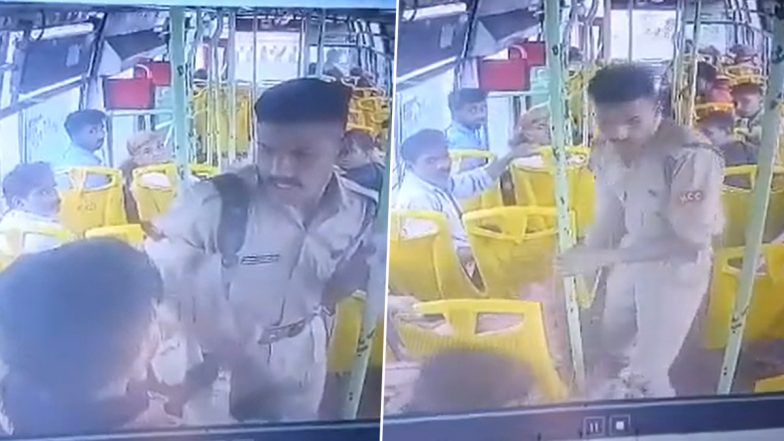 Video: NCC Cadet Rains Punches on BBCL Conductor for Asking Him To Buy Ticket in Bhopal, Assault Caught on CCTV Camera