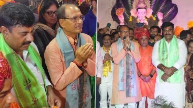 Ganesh Chaturthi 2022: Madhya Pradesh CM Shivraj Singh Chouhan Visits Various Ganesh Pandals in Bhopal, See Pics