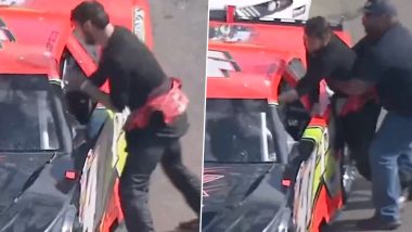 NASCAR Drivers Andrew Grady, Davey Callihan Get Involved in Heated Brawl During Race At Martinsville Speedway (Watch Video)