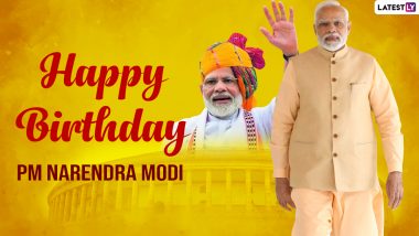 PM Narendra Modi Wallpapers and HD Images for Free Download Online: Happy 72nd Birthday PM Modi Greetings, WhatsApp Status, HD Photos and Wishes To Share on Social Media