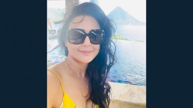 Preity Zinta Flaunts Her Million Dollar Smile as She Poses for a Lovely Selfie from St Lucia (View Pic)