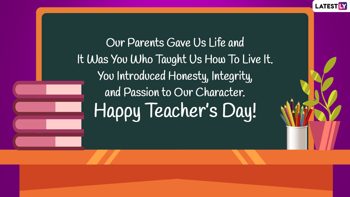 Happy Teacher's Day 2022 Wishes & Thank You Quotes: Facebook ...