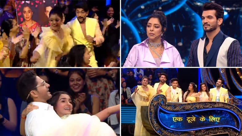 Ravivaar With Star Parivaar: Anupamaa’s Rupali Ganguly and Gaurav Khanna Engage in a Fun Banter As He Lifts Shiny Doshi Aka Dhara in His Arms! (Watch Video)