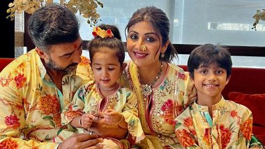 Working Parents Day 2022: Shilpa Shetty Shares Heartfelt Note With Adorable Family Photo Featuring Hubby Raj Kundra and Kids Viaan, Samisha