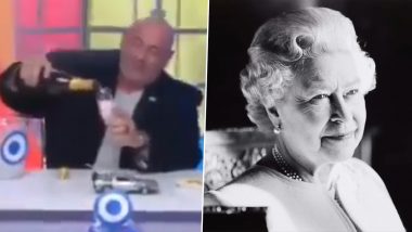 Argentine TV Host Santiago Cuneo Celebrates Queen Elizabeth II Death By Popping Open Champagne Bottle; Viral Video Sparks Revulsion