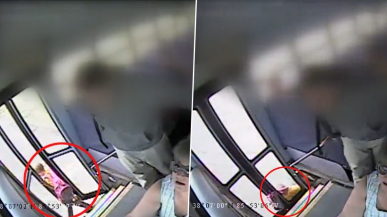 Little Girl’s Bag Gets Caught in School Bus Doors, Gets Dragged Along With Moving Bus; Old Video Goes Viral Again!