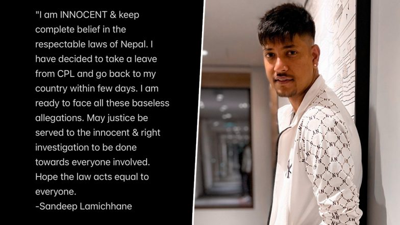 Sandeep Lamichhane Clarifies Decision To Leave CPL After Being Accused of Rape, Writes, ‘I Am Innocent’