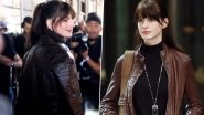 Is That Andy Sachs? Anne Hathaway Recreates &lsquo;The Devil Wears Prada&rsquo; Look in Brown Leather Jacket at New York Fashion Week, Pics Go Viral