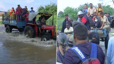 Bengaluru Rains: IT Employees Forced to Take Tractors to Reach Office Amid Waterlogging in Yemalur, See Pics