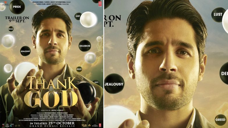 Thank God: Sidharth Malhotra’s First Look From Ajay Devgn, Rakul Preet Singh Starrer Out!