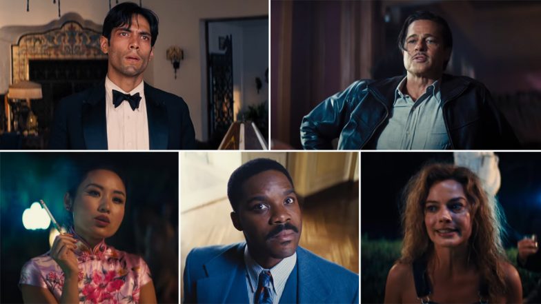 Babylon Trailer: First Promo of Brad Pitt and Margot Robbie's Film, Directed by Damien Chazelle, Throws in Drugs, Nudity, Wild Parties and Craziness of '20s Hollywood (Watch Video)