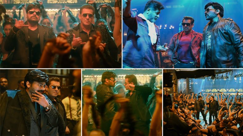 Godfather Song Thaar Maar Thakkar Maar Lyrical Video: Chiranjeevi and Salman Khan Come Together for a Fiery Dance Number – WATCH