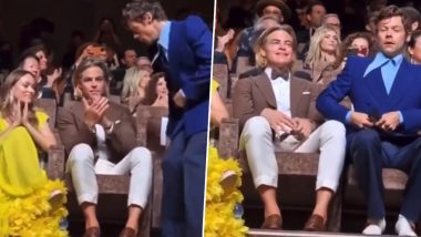 Did Harry Styles Spit on a Bemused Chris Pine at 'Don't Worry Darling' Venice Film Festival Premiere? Viral Video Leaves Twitterati Baffled!