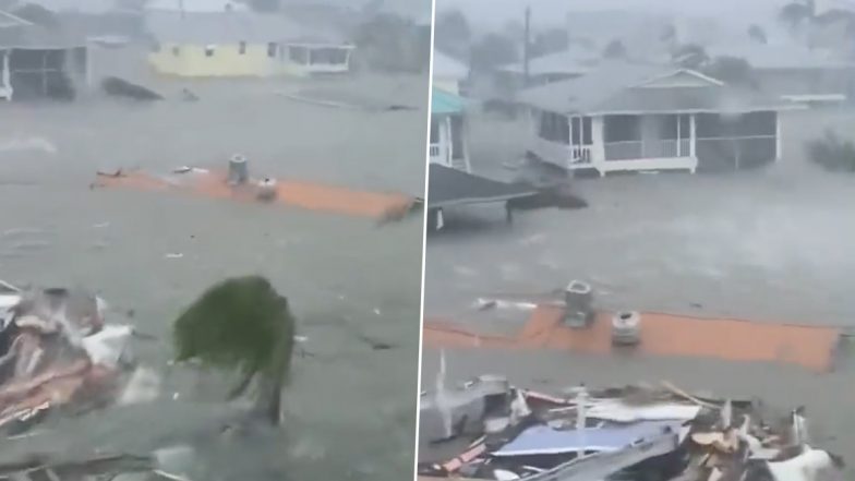 Hurricane Ian Videos: Submerged Buildings, Moving Houses, Shark on Streets, Watch Devastation in Florida After 'Catastrophic' Storm Makes Landfall