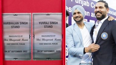 Yuvraj Singh, Harbhajan Singh Humbled To Have Stands Named After Them at PCA Stadium in Mohali