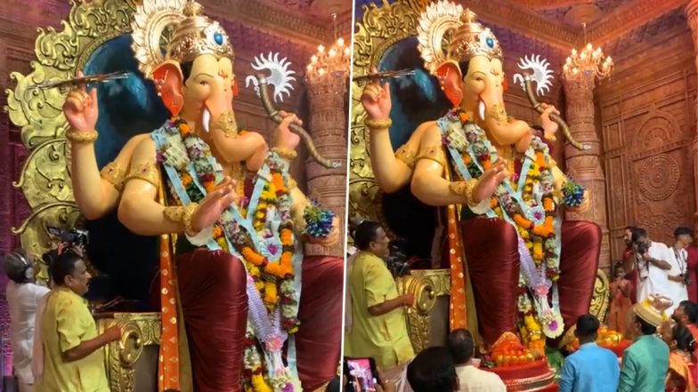 Lalbaugcha Raja 2022 Day 4, September 3, Mukh Darshan Live Streaming Online: Watch LIVE Broadcast of Aarti From Mumbai’s Popular Lalbaugcha Raja Sarvajanik Ganeshotsav Mandal