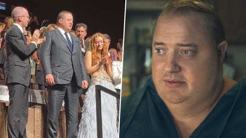 The Whale: Brendan Fraser Gets Emotional After Darren Aronofsky's Film and the Actor Gets Standing Ovation at Venice International Film Festival 2022 (Watch Video)