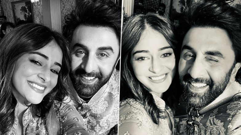 Ananya Panday Has Found Her 'Dost Astra' in Ranbir Kapoor as She Poses Alongside the Brahmāstra Star in These Monochrome Pics