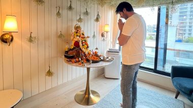 Satyaprem Ki Katha: Kartik Aaryan Seeks Lord Ganesha’s Blessings as He Gears up To Shoot for Sameer Vidwans Film (View Pic)