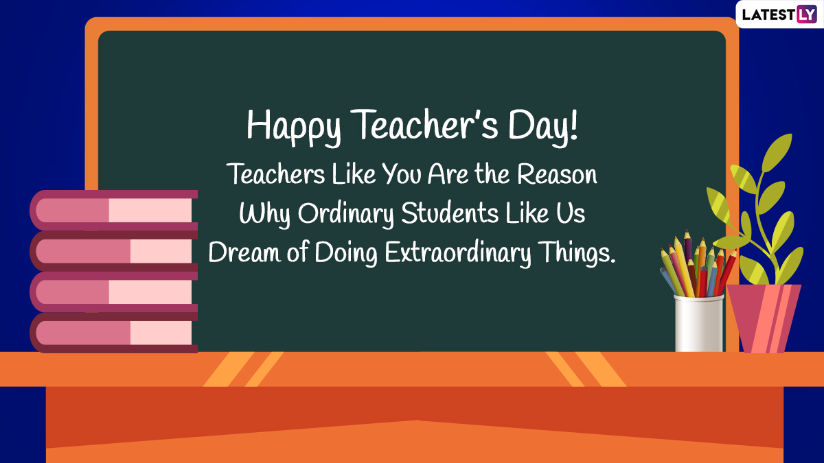 Happy Teacher’s Day 2022 Wishes & Thank You Quotes: Facebook Messages ...