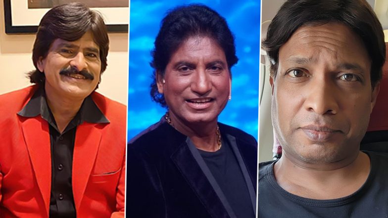 Raju Srivastava Funeral: Sunil Pal and Ahsaan Qureshi Attend Last Rites of the Comedian-Actor