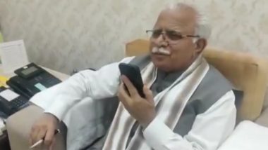 Video: Haryana CM Manohar Lal Congratulates NEET Topper Tanishka Yadav on Phone Call, Assures Help for Higher Studies