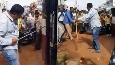 Viral Video: Six-Feet-Long Cobra Found in Moving Bus in Karnataka Leaves Passengers in Panic