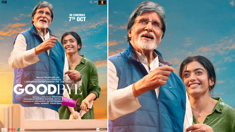 Goodbye Poster: Amitabh Bachchan–Rashmika Mandanna to Play Father–Daughter Duo in Vikas Bahl’s Film